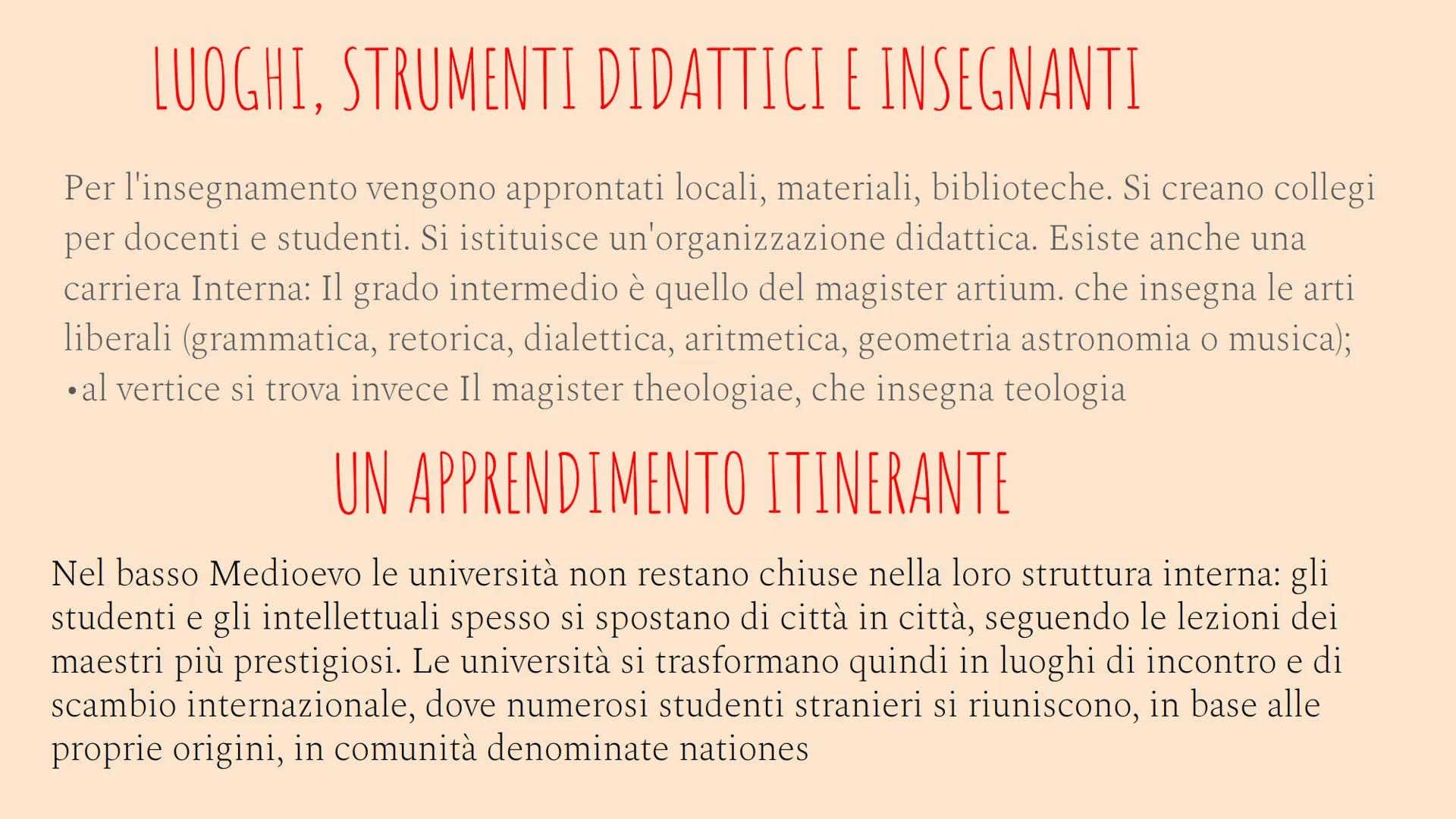 L'EDUCAZIONE
NEL BASSO MEDIOEVO
DAL X-XV SECOLO LO SCENARIO DOPO L'ANNO MILLE
A partire dall'anno mille, l'Europa attraversa una fase di
rin