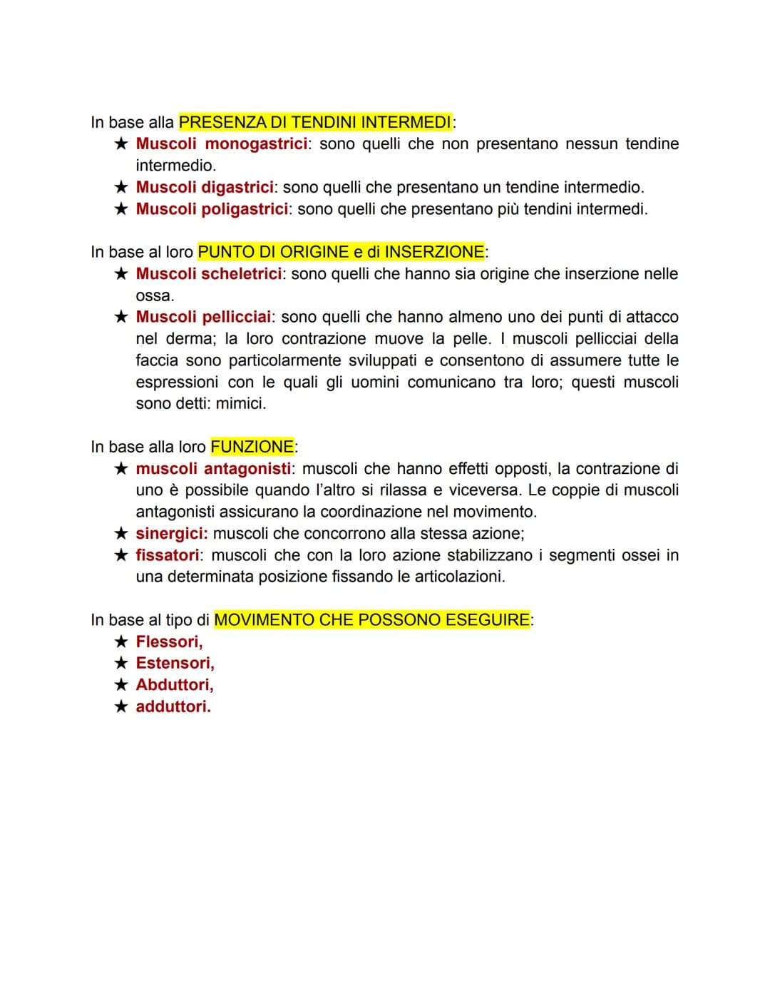 TESSUTO MUSCOLARE
Ci sono tre tipi di tessuto muscolare:
● scheletrico: è attaccato alle ossa e muove parti dello scheletro;
cardiaco: si tr