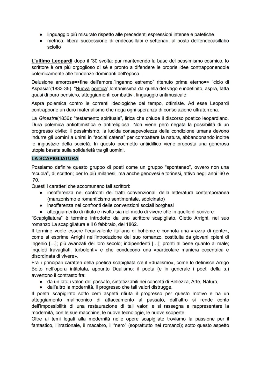 RIASSUNTO DEL PROGRAMMA DI ITALIANO
LEOPARDI, Giacomo (Recanati 1798-Napoli 1837)
Vita nasce nello Stato pontificio, tra i più arretrati d'I