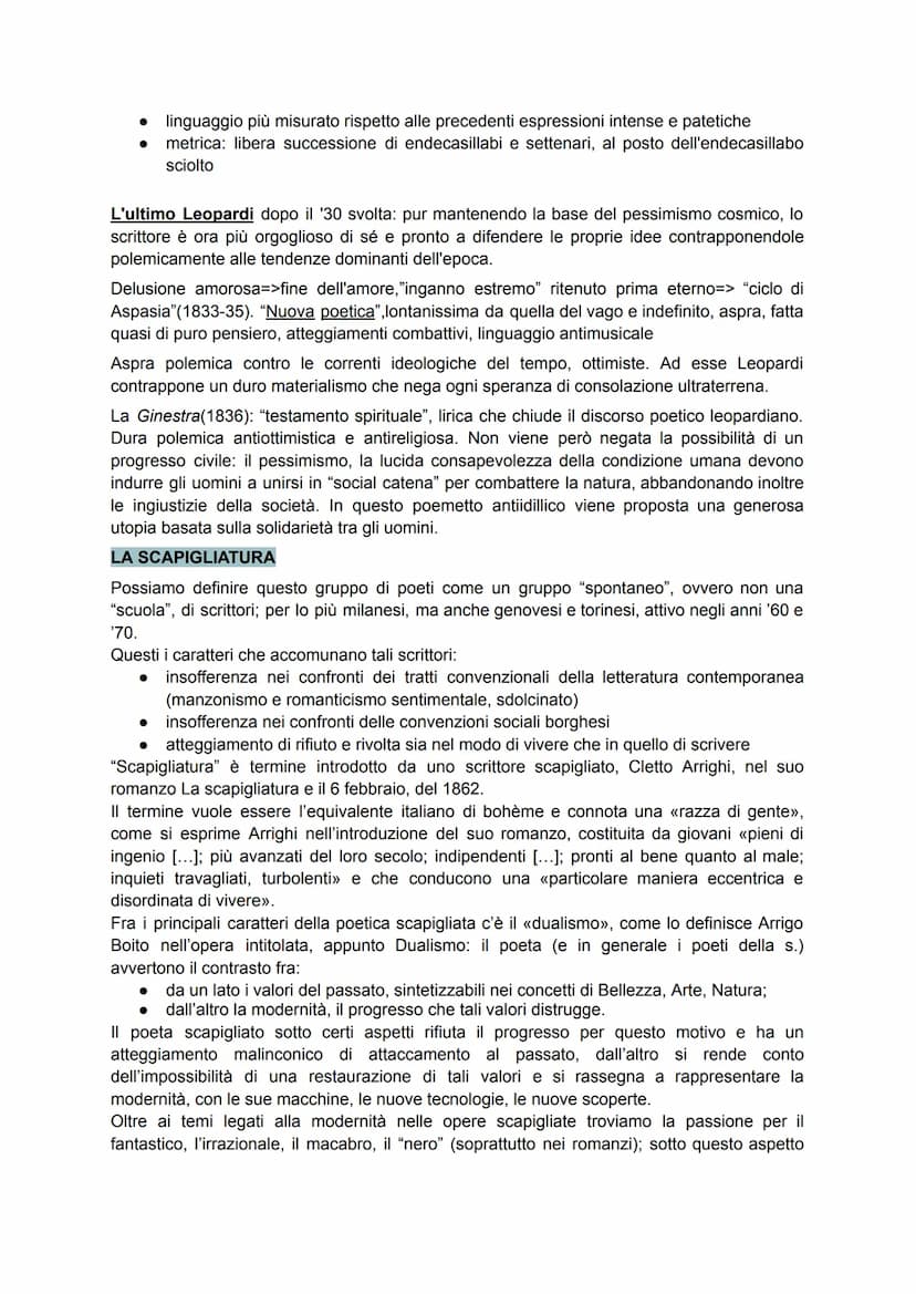 RIASSUNTO DEL PROGRAMMA DI ITALIANO
LEOPARDI, Giacomo (Recanati 1798-Napoli 1837)
Vita nasce nello Stato pontificio, tra i più arretrati d'I