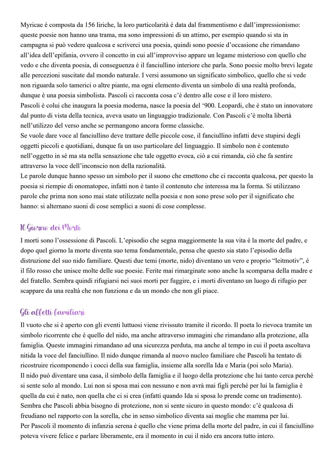 Il linguaggio
A studiare il linguaggio di Pascoli è stato Contini (uno dei più importanti critici della letteratura italiana),
che a proposi