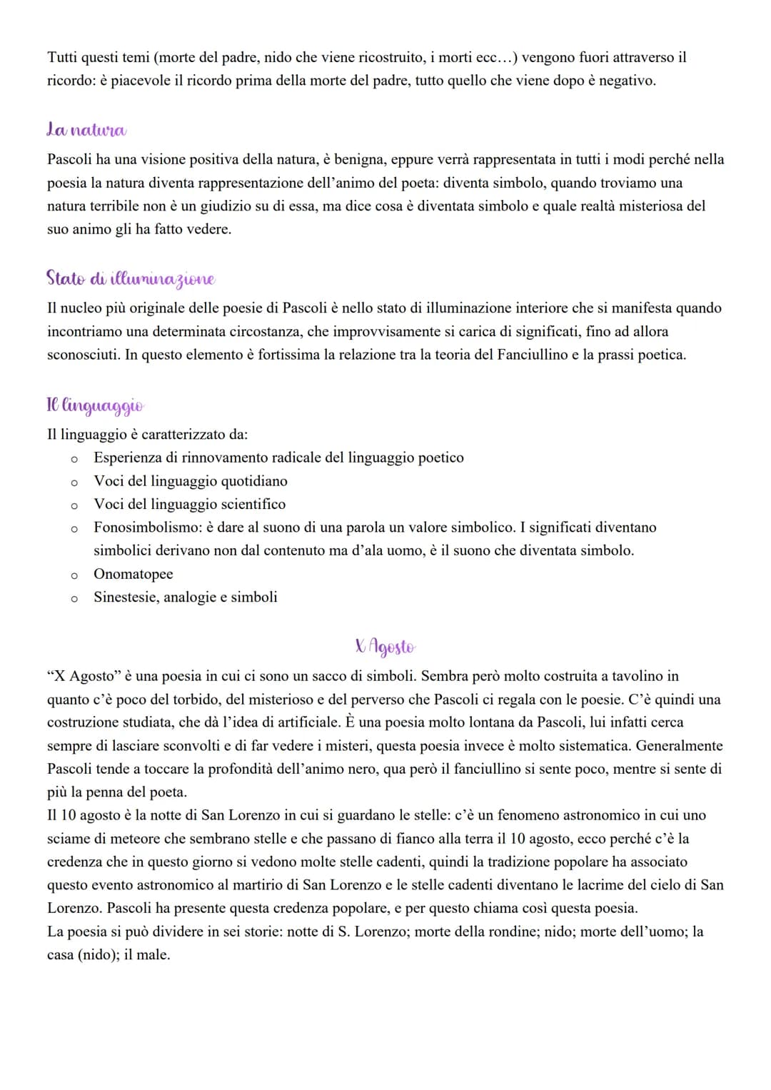 Il linguaggio
A studiare il linguaggio di Pascoli è stato Contini (uno dei più importanti critici della letteratura italiana),
che a proposi