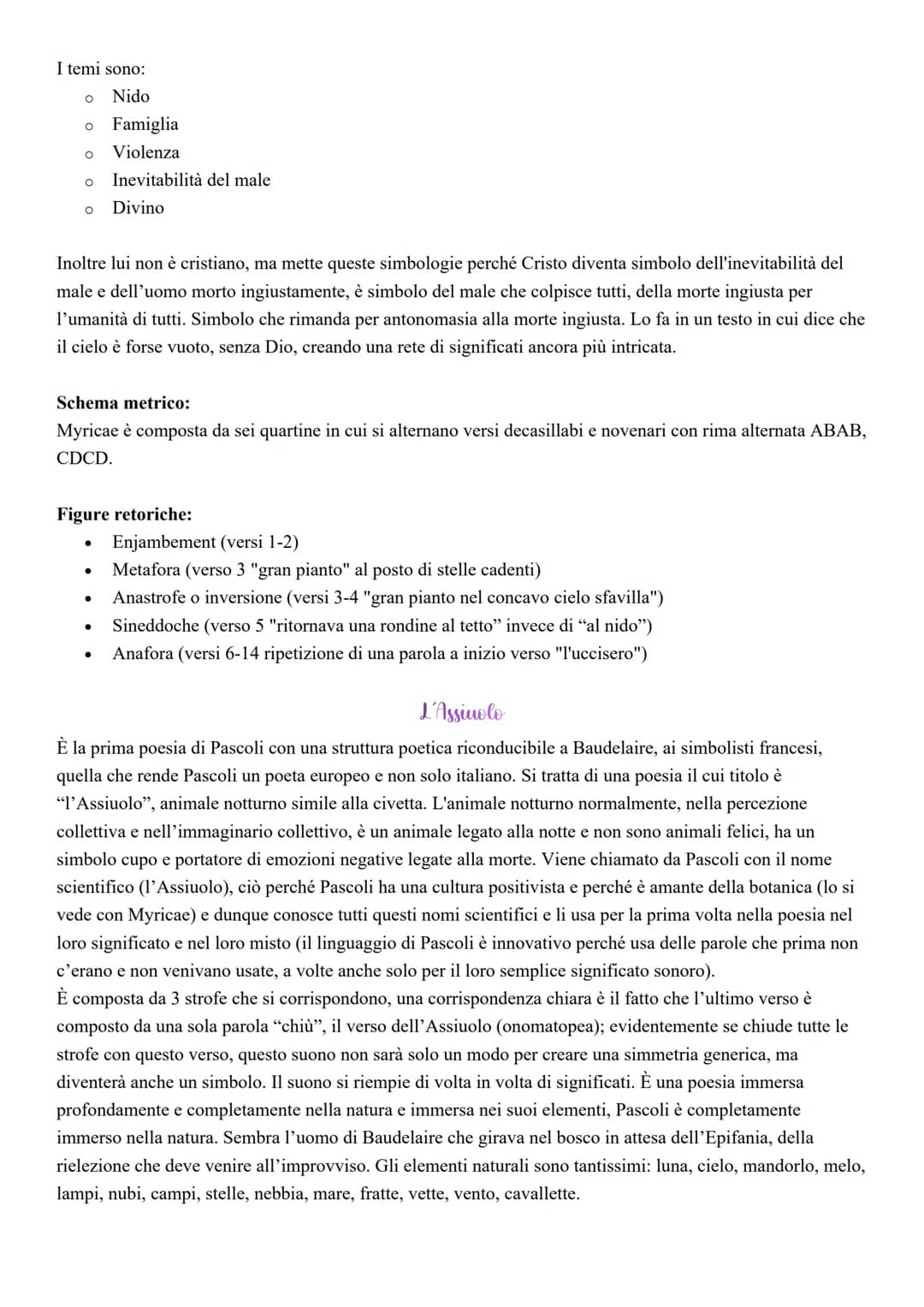 Il linguaggio
A studiare il linguaggio di Pascoli è stato Contini (uno dei più importanti critici della letteratura italiana),
che a proposi