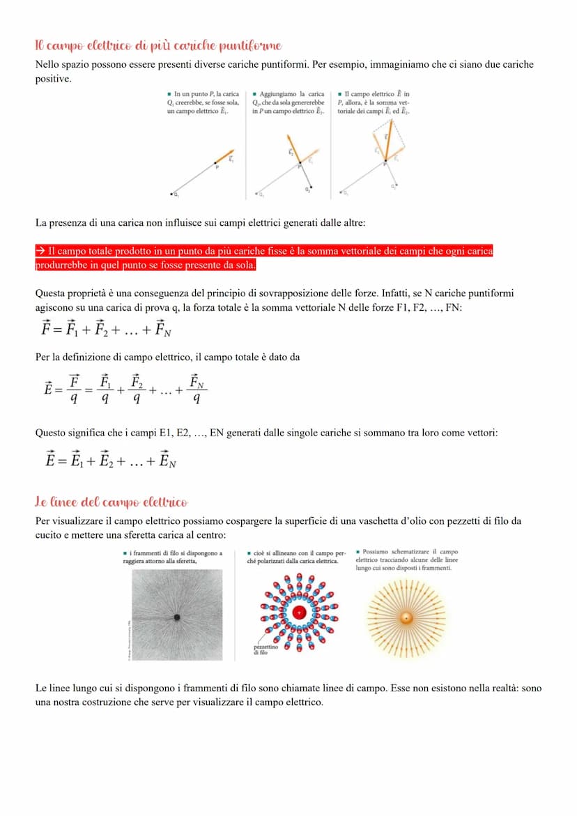 La forza elettrica, come quella di gravità, agisce a distanza.
Tale modello poneva due problemi principali:
Campo elettrico
O Non era chiaro