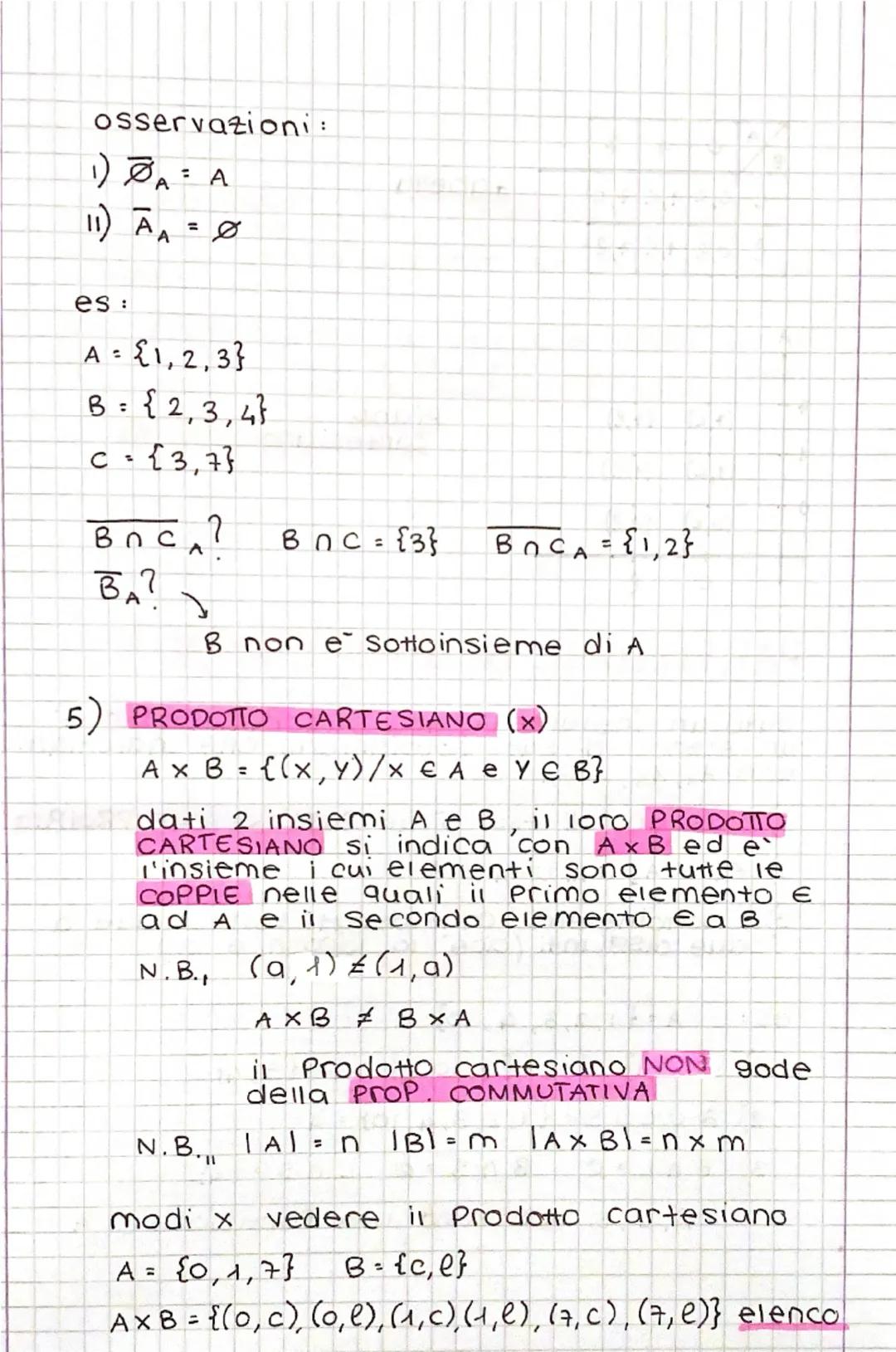 INSIEMI
un INSIEME è un raggruppamento di
elementi Per i quali e Possibile stabilire
in modo OGGETTIVO l'apparenza o meno.
suoi elementi.
de