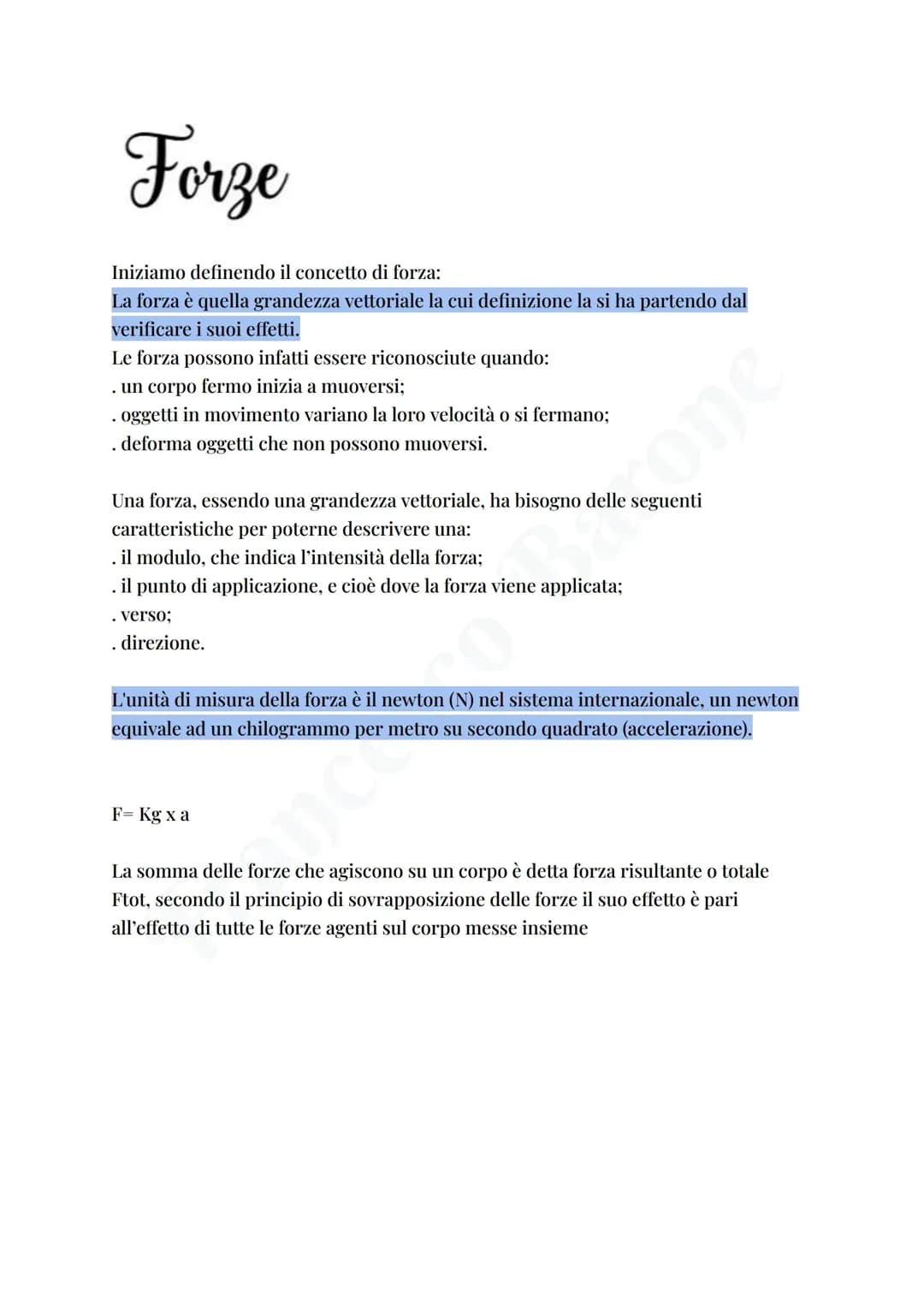 Forze, piano inclinato ed equilibrio dei solidi