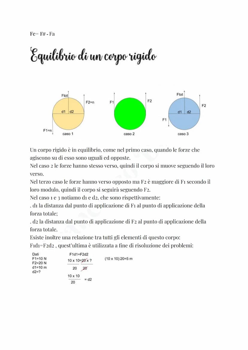 Forze
Iniziamo definendo il concetto di forza:
La forza è quella grandezza vettoriale la cui definizione la si ha partendo dal
verificare i 