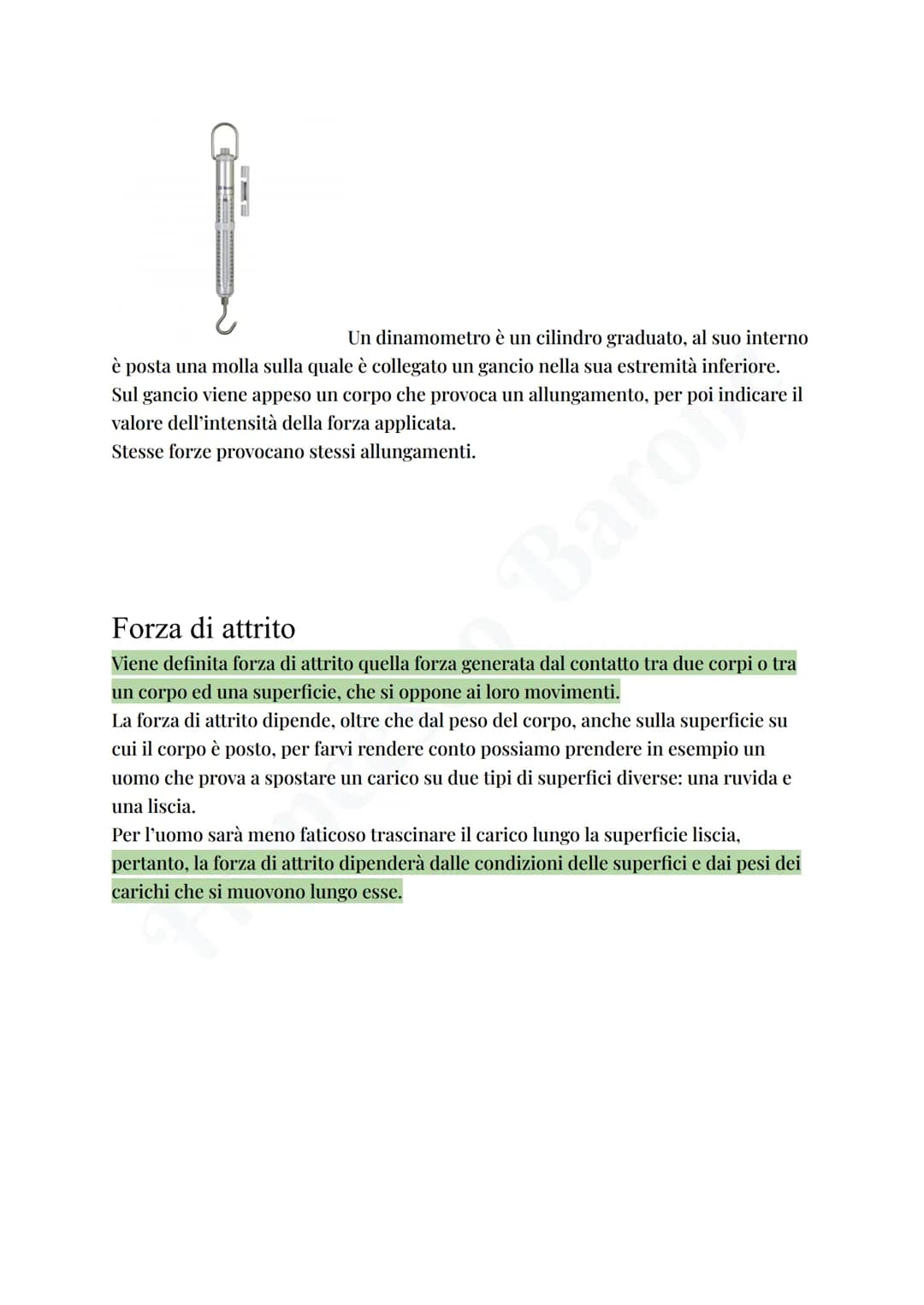 Forze
Iniziamo definendo il concetto di forza:
La forza è quella grandezza vettoriale la cui definizione la si ha partendo dal
verificare i 