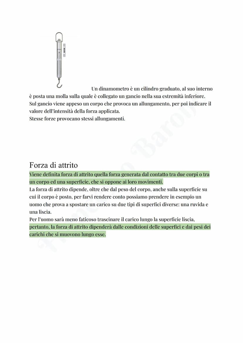 Forze
Iniziamo definendo il concetto di forza:
La forza è quella grandezza vettoriale la cui definizione la si ha partendo dal
verificare i 