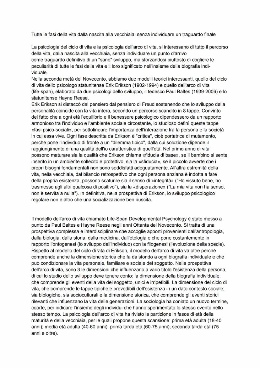 LE DIVERSE AREE DI RICERCA
Per lo psicologo il concetto di "comportamento" è legato, oltre che al suo orientamento
teorico, anche alla sua c