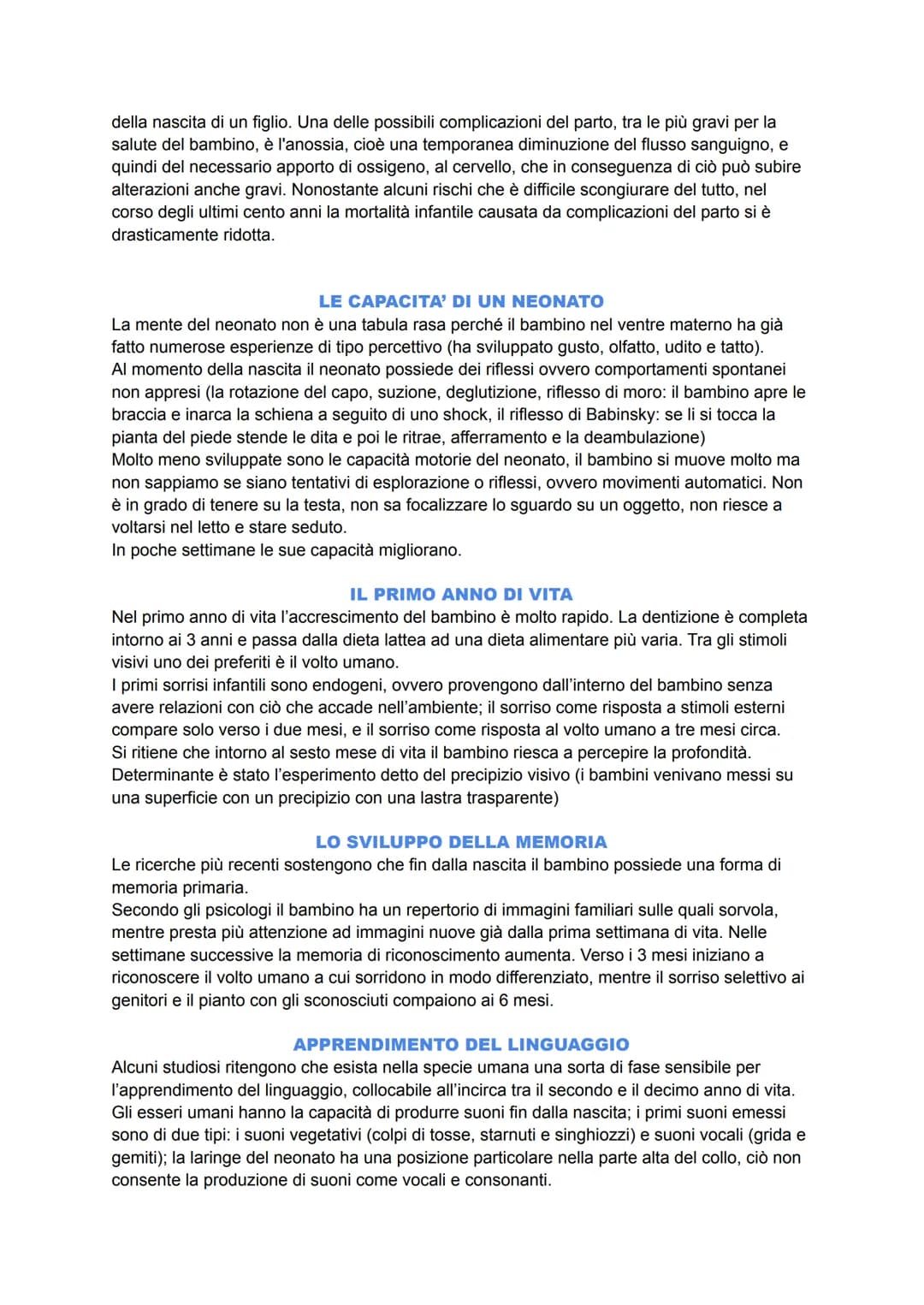LE DIVERSE AREE DI RICERCA
Per lo psicologo il concetto di "comportamento" è legato, oltre che al suo orientamento
teorico, anche alla sua c