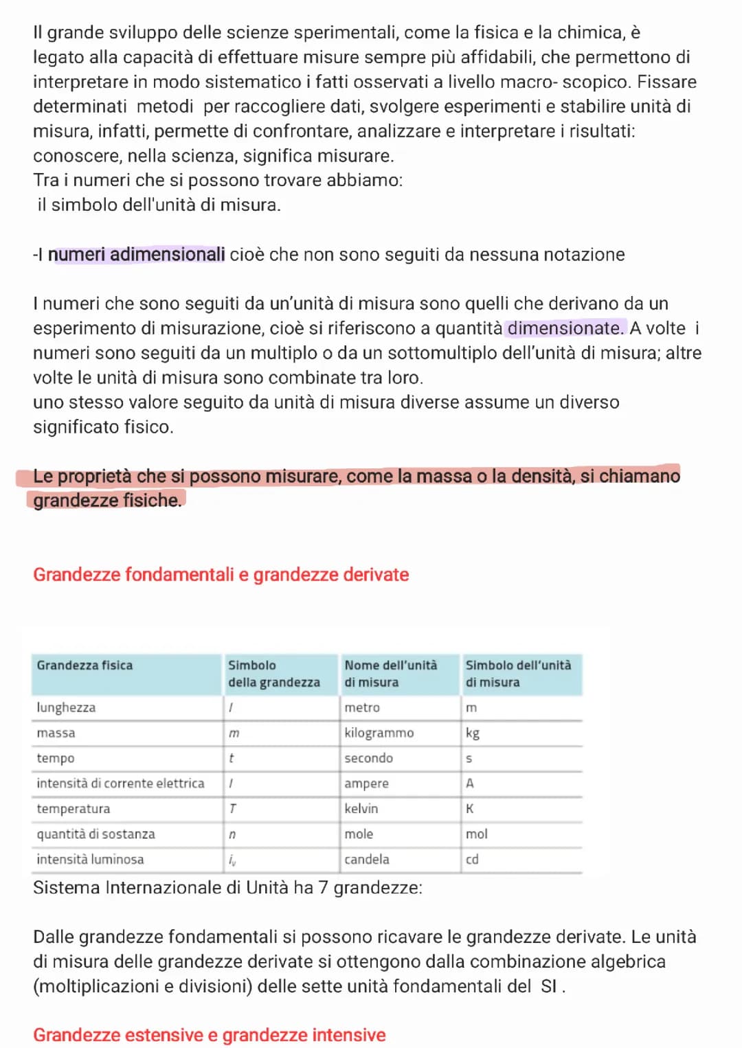 misure e grandezze/le trasformazioni fisiche della materia