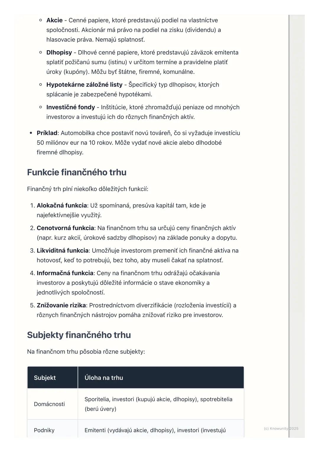 # Štruktúra a funkcie
finančného trhu

1. Prehľad finančného trhu

Finančný trh je kľúčovou súčasťou každej modernej ekonomiky. Predstavujem