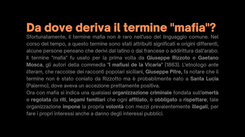 La Maffa
Lavoro di educazione civica di Dea Feliciangeli. 66
La mafia non è affatto invincibile; è un fatto
umano e come tutti i fatti umani