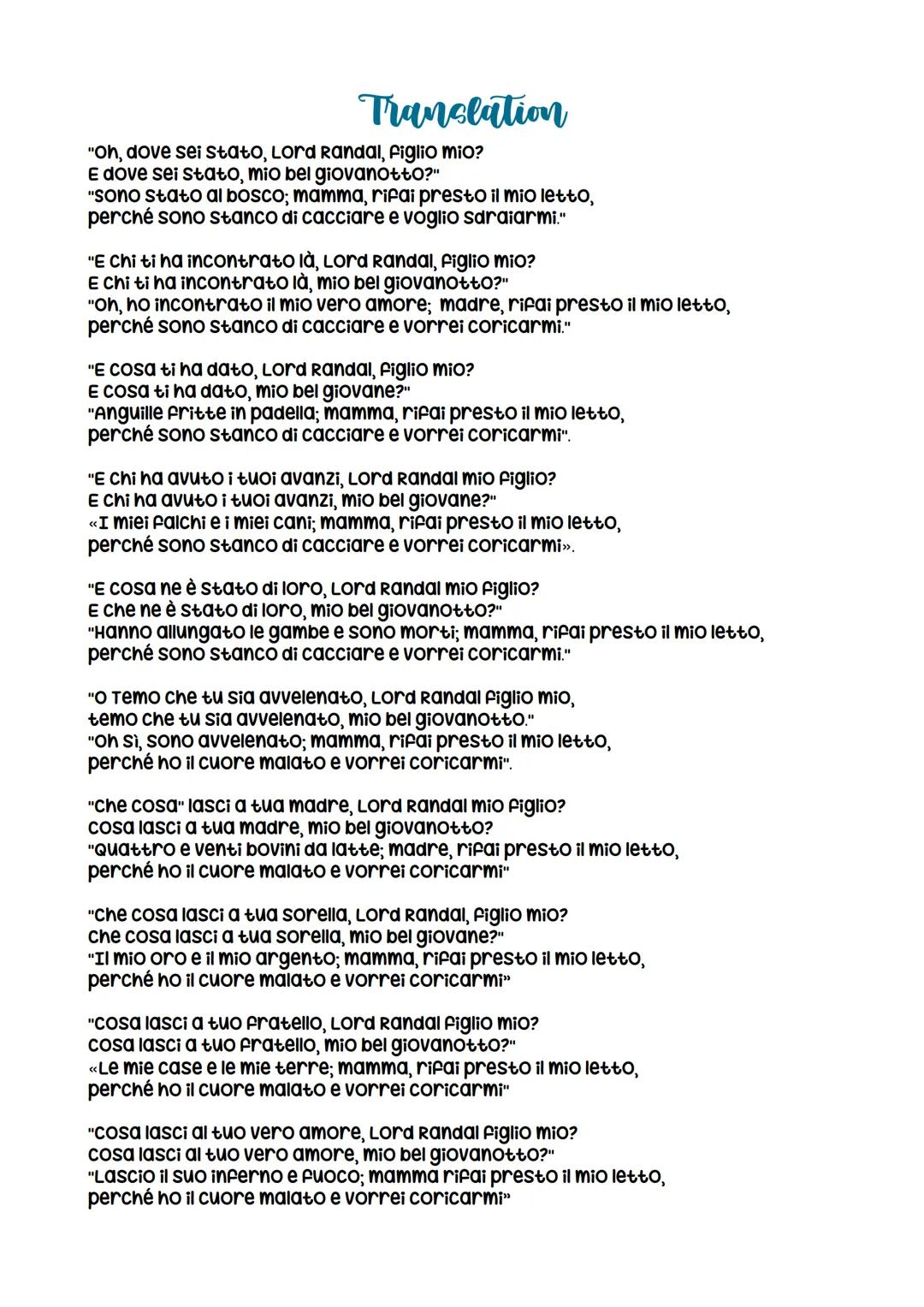 # Lord Randal

Anonymous

This is one of the best-known scottish ballads. As with most ballads, Lord Randal
is anonymous and cannot be dated