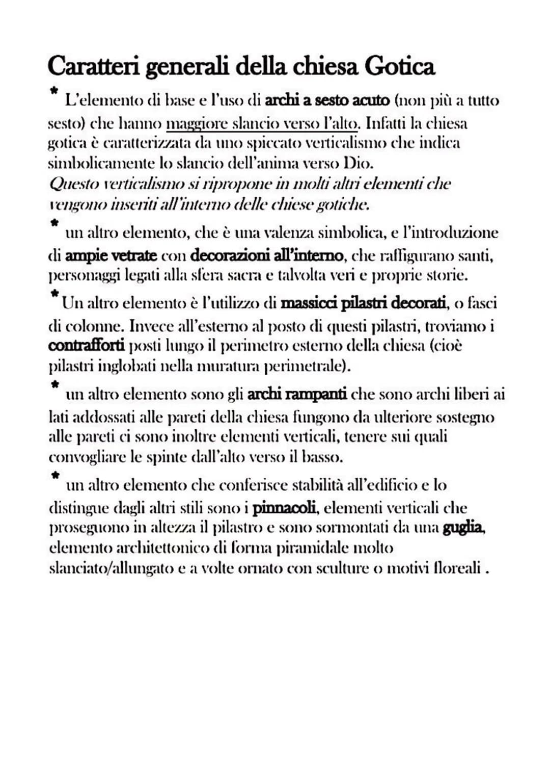 IL GOTICO
TRA ROMANICO E GOTICO
ROMANICO
1. Chiese: senso di massa e
penombra
-utilizzo dell'arco a tutto sesto
2. Finestre: ambienti molto 