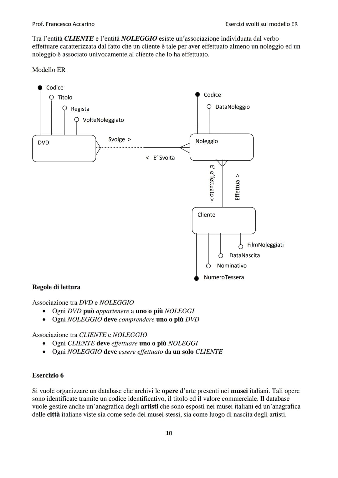 
<h2 id="raccoltadiesercizimodelloer">Raccolta di esercizi modello ER</h2>
<h3 id="esercizio1">Esercizio 1</h3>
<p>Un'università vuole racco