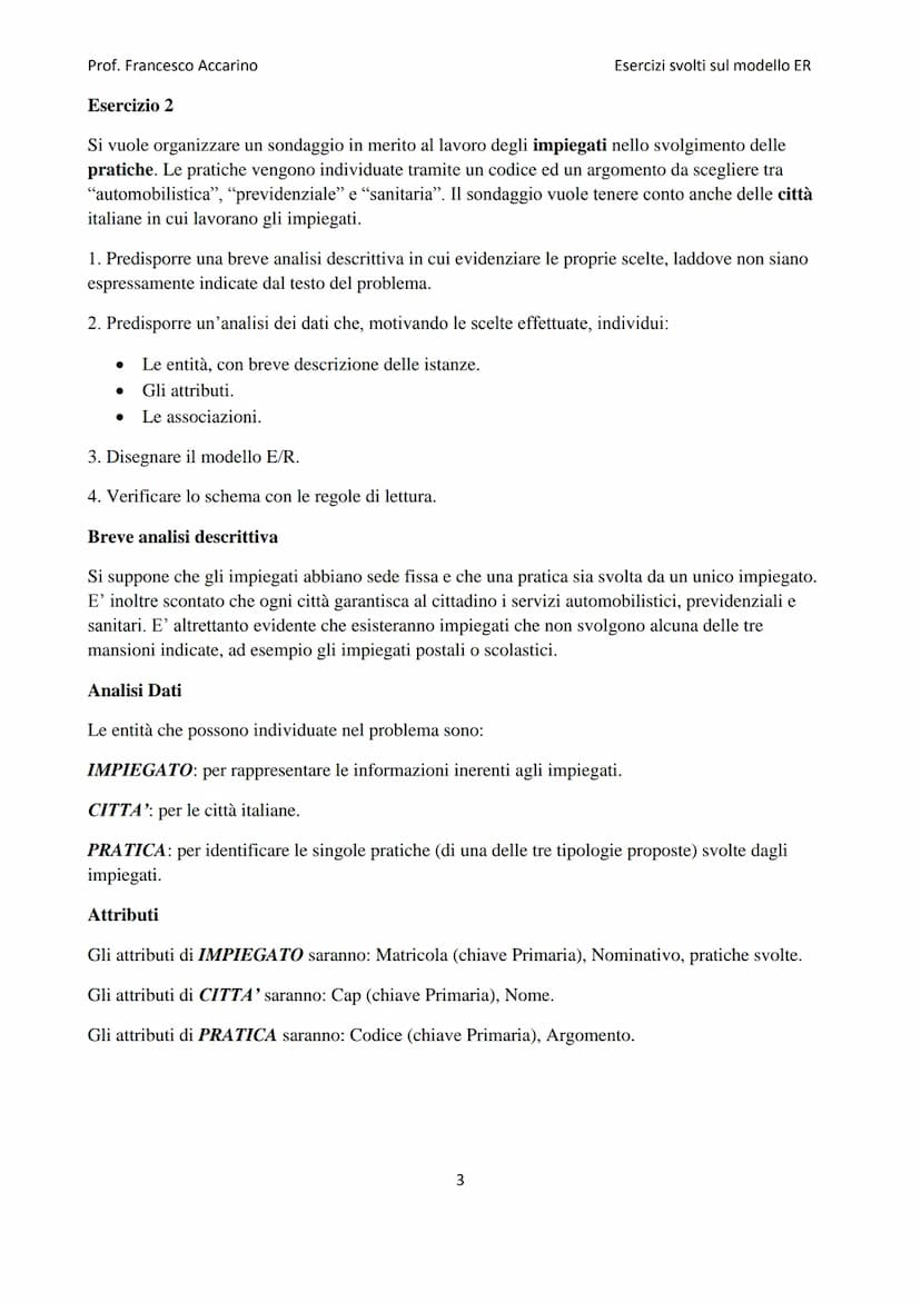
<h2 id="raccoltadiesercizimodelloer">Raccolta di esercizi modello ER</h2>
<h3 id="esercizio1">Esercizio 1</h3>
<p>Un'università vuole racco