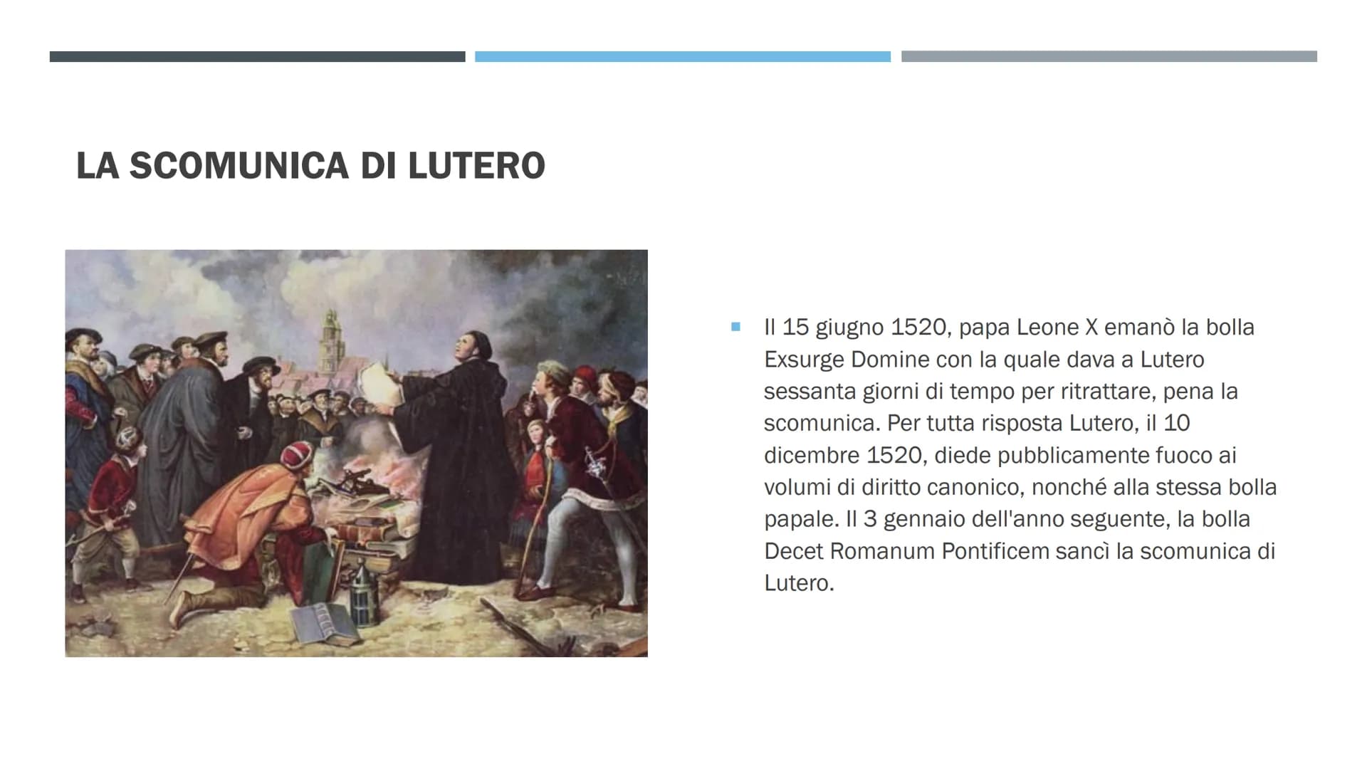 RIFORMA
PROTESTANTE E
CATTOLICA PAPA LEONE X
■
Il commercio delle indulgenze era assai diffuso in
tutta Europa occidentale. Nel 1517 papa Le