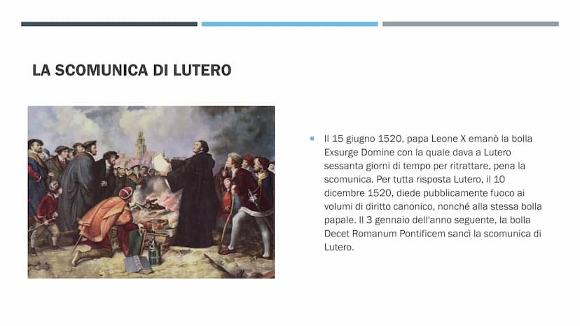 RIFORMA
PROTESTANTE E
CATTOLICA PAPA LEONE X
■
Il commercio delle indulgenze era assai diffuso in
tutta Europa occidentale. Nel 1517 papa Le