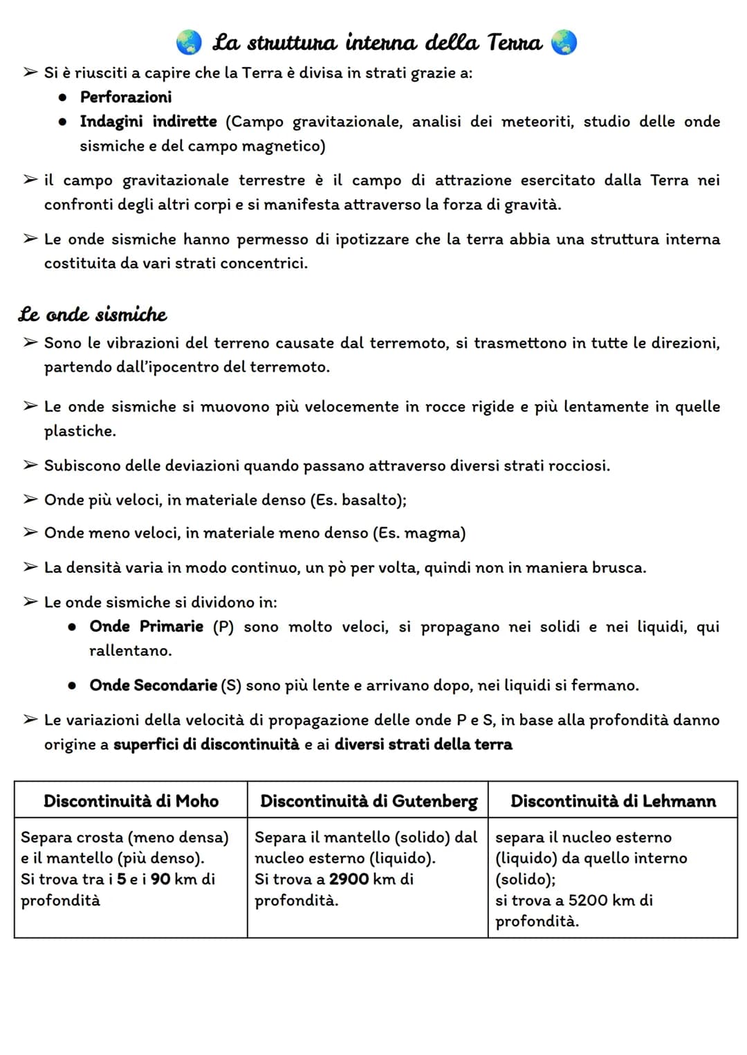 
<p>La Terra è divisa in strati grazie a perforazioni e indagini indirette come il campo gravitazionale, l'analisi dei meteoriti, lo studio 