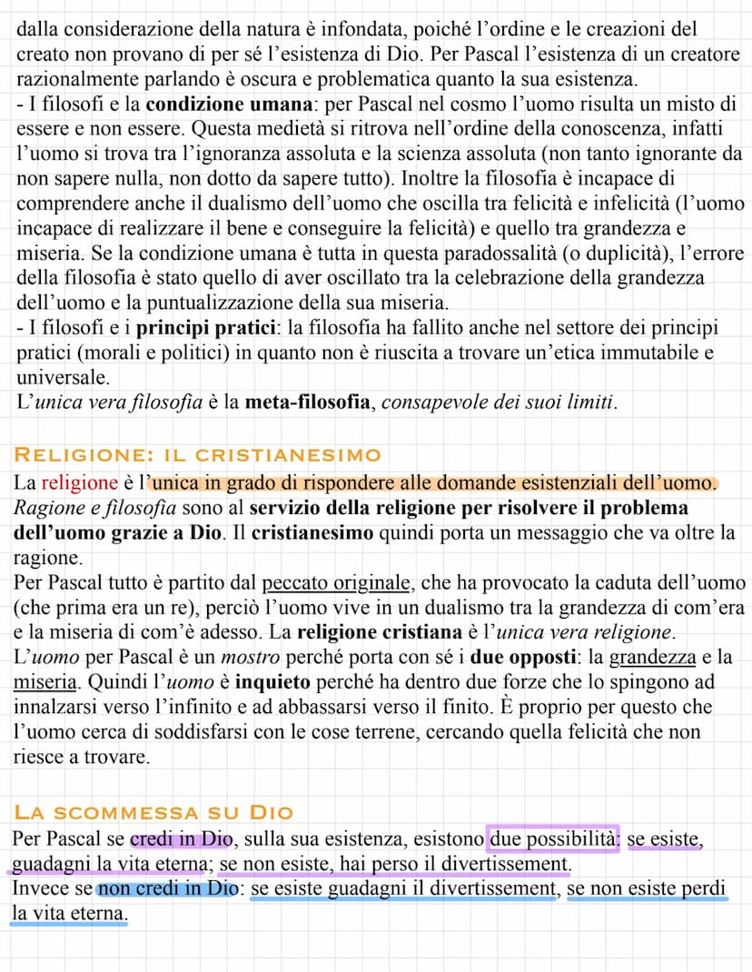
<h2 id="ilsensodellavita">Il senso della vita</h2>
<p>Ad un certo punto della sua vita, Pascal si chiese quale fosse il senso della vita e 