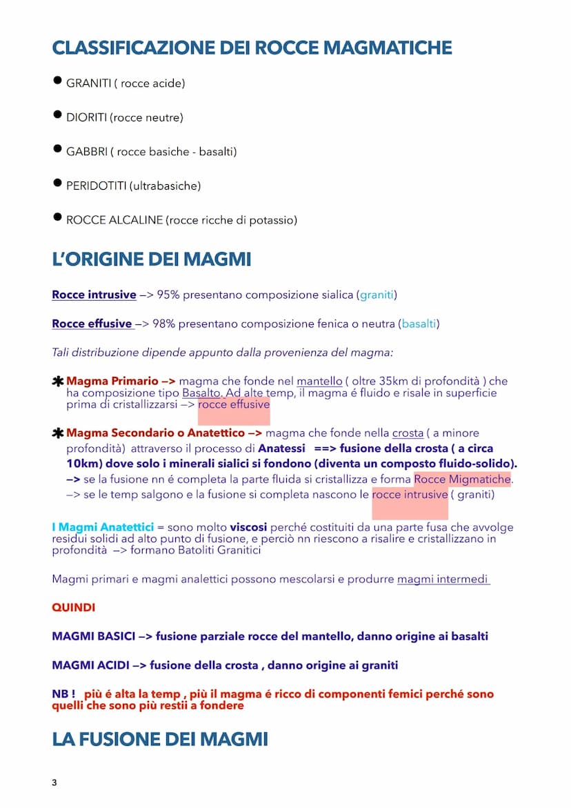 SCIENZE DELLA TERRA
VULCANISMO
-
L'origine del magma
le rocce magmatiche sono le rocce che derivano dal magma (roccia fusa).
Il magma - misc
