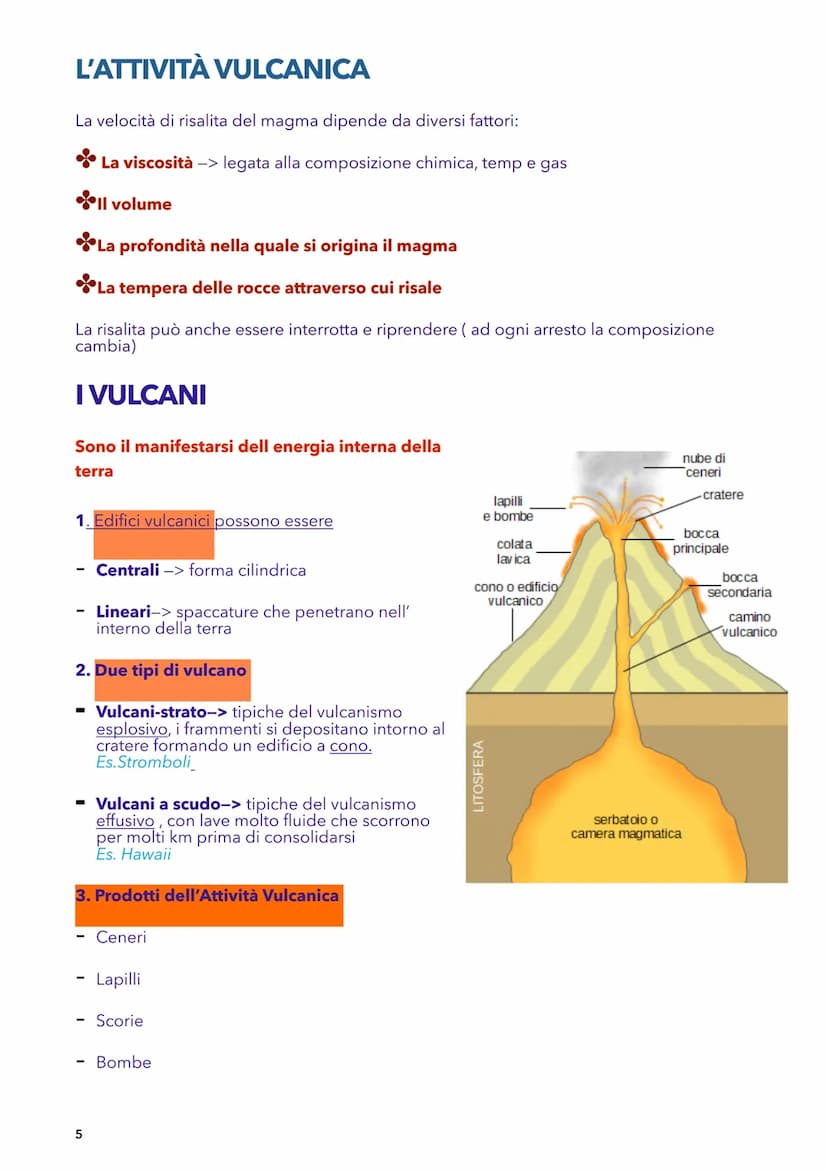 SCIENZE DELLA TERRA
VULCANISMO
-
L'origine del magma
le rocce magmatiche sono le rocce che derivano dal magma (roccia fusa).
Il magma - misc