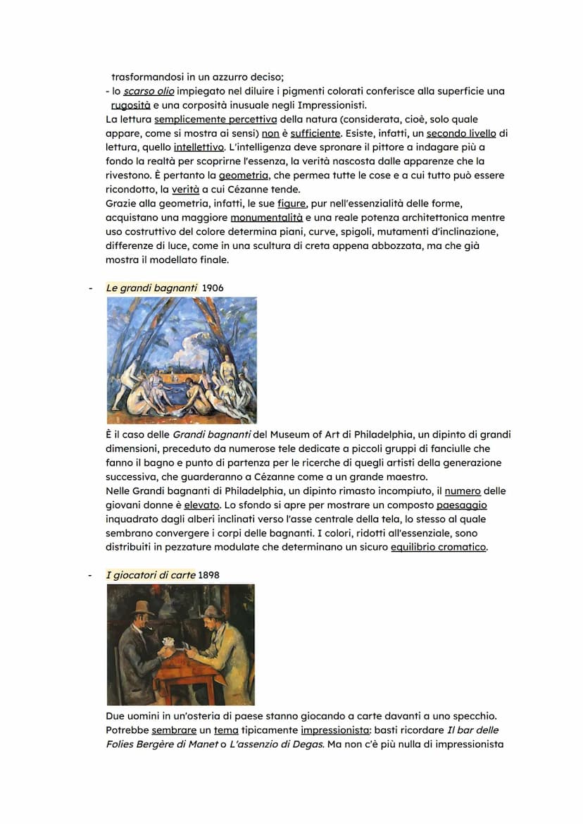 Paul Cezanne
Biografia (1839-1906)
Il successo arrivò molto tardi per Paul Cézanne. Soltanto nel 1900, gli Staatliche Museen di
Berlino acqu