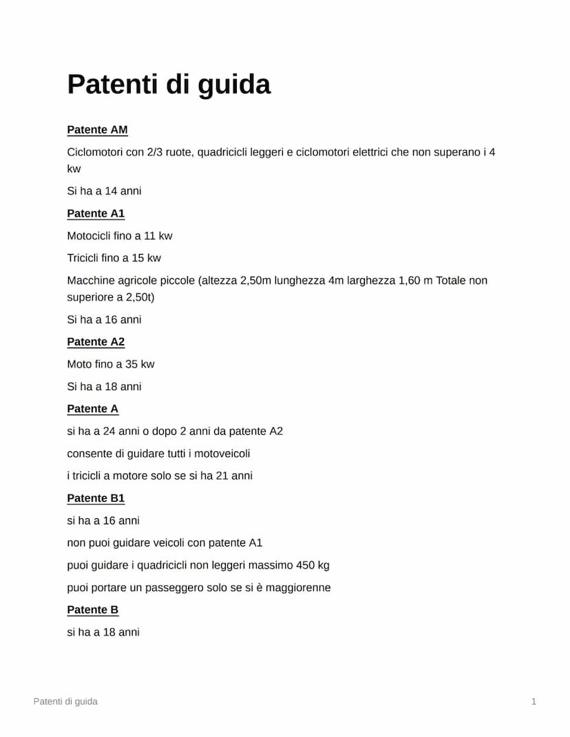 Segnali di obbligo appunti
↑
• Obbligo di proseguire diritto
. Al primo incrocio non puoi girare
non indica un senso unico
• Obbligo di svol