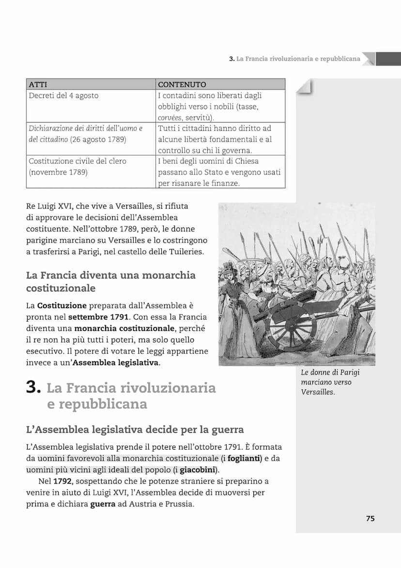 72
CAPITOLO
OCEANO
ATLANTICO
11 La rivoluzione
francese
Confini francesi nel 1789
Offensive
delle coalizioni
antifrancesi
Vittorie francesi
