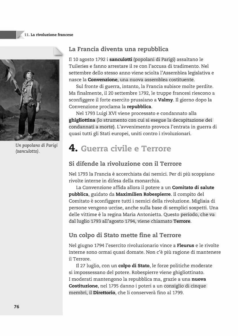 72
CAPITOLO
OCEANO
ATLANTICO
11 La rivoluzione
francese
Confini francesi nel 1789
Offensive
delle coalizioni
antifrancesi
Vittorie francesi
