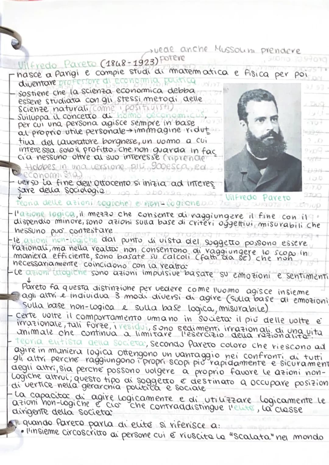 →vede anche Mussolni prendere
potere
5000013399 ora
matematica e fisica per poi
00891
Vilfredo Pareto (1848-di di mo
nasce a Parigi e compie