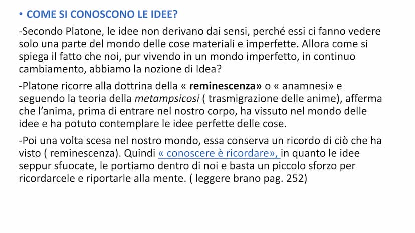 PLATONE • Per comprendere il pensiero di Platone, bisogna soffermarsi sulla decadenza dell'età dell'oro di Atene
tra il V e il IV sec. A.C.
