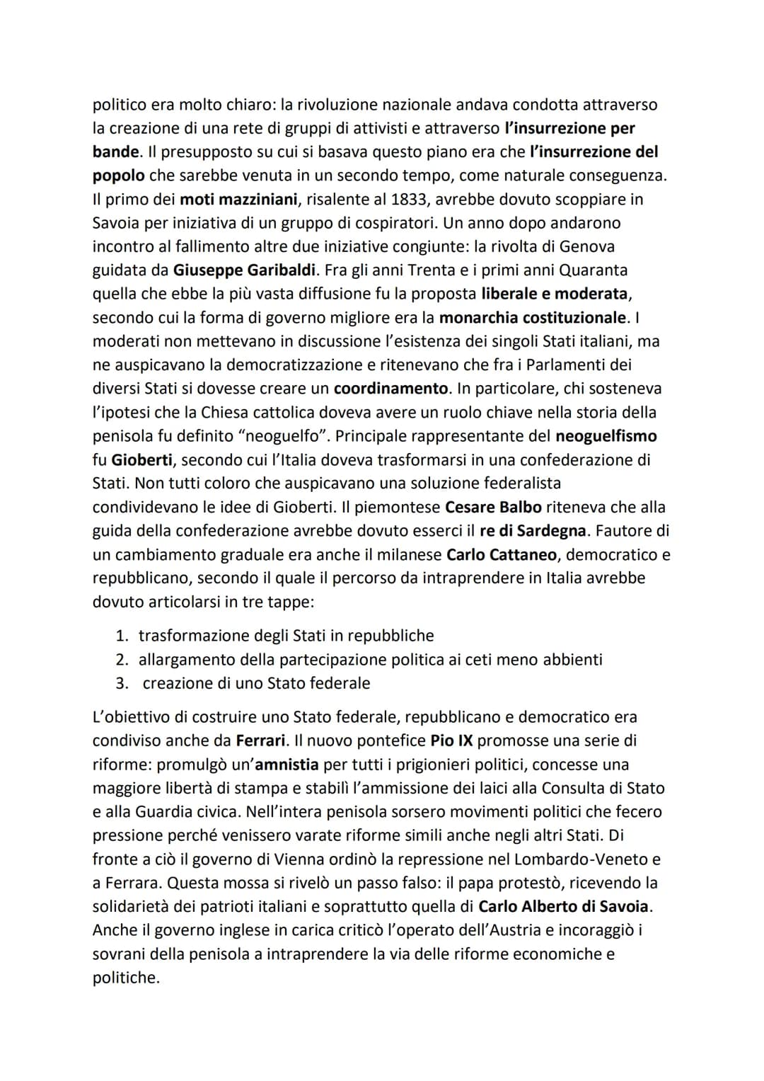 IL RISORGIMENTO ITALIANO
L'Italia fra il 1831 e il 1848
Con il termine storiografico "Risorgimento" si definisce il lungo processo di
rinnov