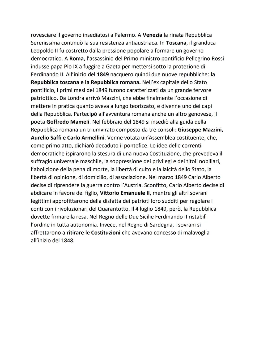 IL RISORGIMENTO ITALIANO
L'Italia fra il 1831 e il 1848
Con il termine storiografico "Risorgimento" si definisce il lungo processo di
rinnov
