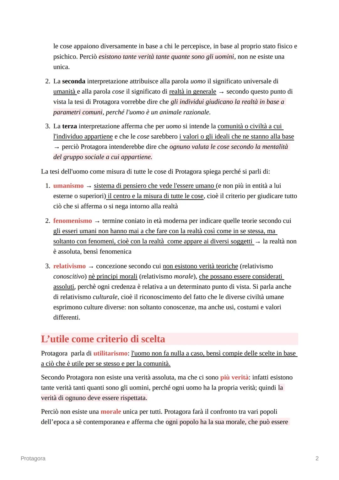 Protagora
Il primo e più importante esponente della sofistica è Protagora, nato ad Abdera. Egli
soggiornò più volte ad Atene e divenne persi