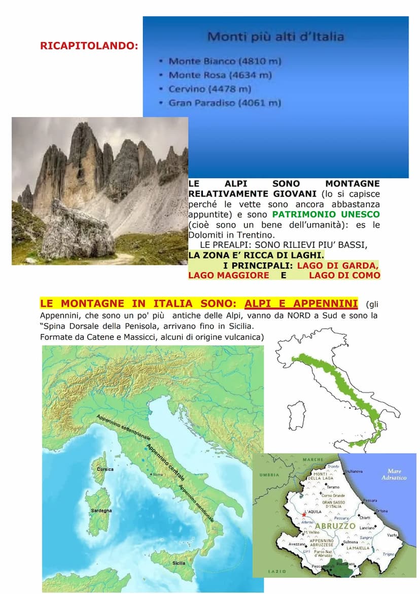 è una penisola
Achete
L'ITALIA
è bagnata dal Mar Mediterraneo
che secondo di dove bagna l'Italia
prende nome diversi:
Mar Adriatico
Mar Tirr