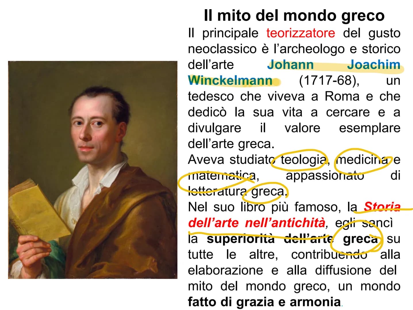 Il Neoclassicismo Quando: tra fine Settecento e inizio Ottocento
(durante la Rivoluzione Francese e l'età napoleonica)
Dove: in Europa, in I
