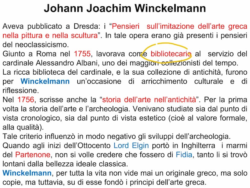 Il Neoclassicismo Quando: tra fine Settecento e inizio Ottocento
(durante la Rivoluzione Francese e l'età napoleonica)
Dove: in Europa, in I
