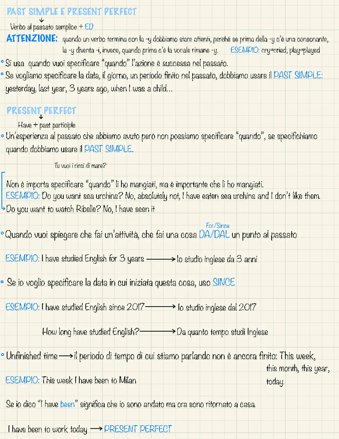 Scopri il Past Simple e Present Perfect: Esercizi Divertenti con Soluzioni PDF!