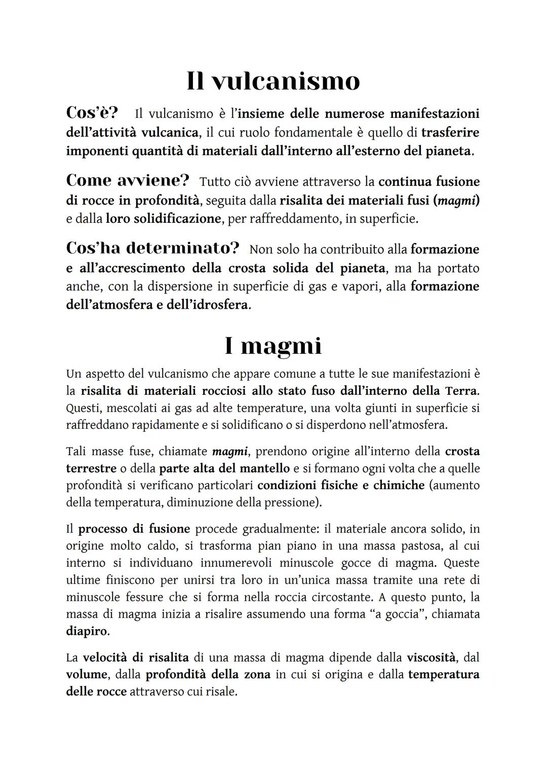 Il vulcanismo
Cos'è? Il vulcanismo è l'insieme delle numerose manifestazioni
dell'attività vulcanica, il cui ruolo fondamentale è quello di 