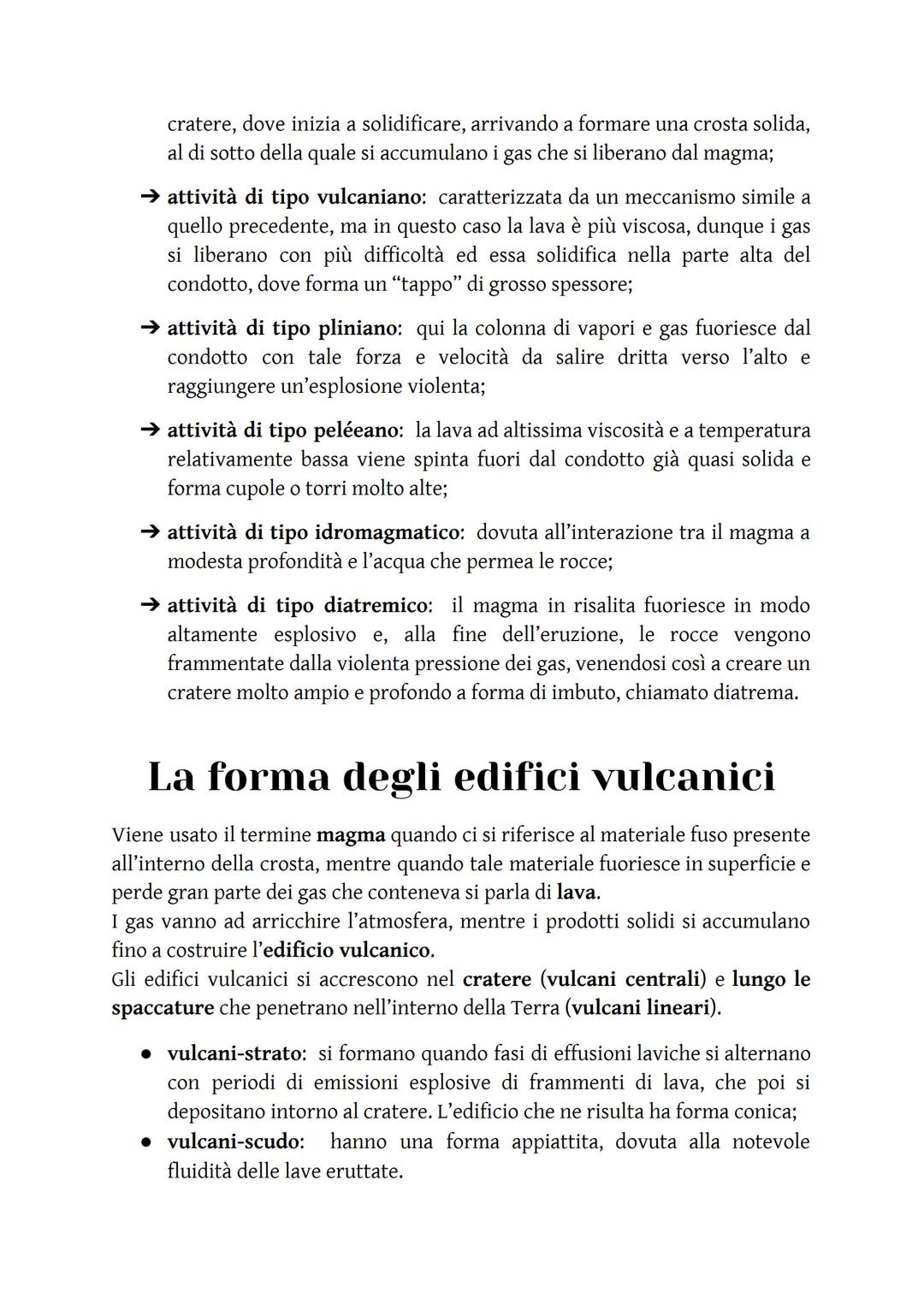 Il vulcanismo
Cos'è? Il vulcanismo è l'insieme delle numerose manifestazioni
dell'attività vulcanica, il cui ruolo fondamentale è quello di 