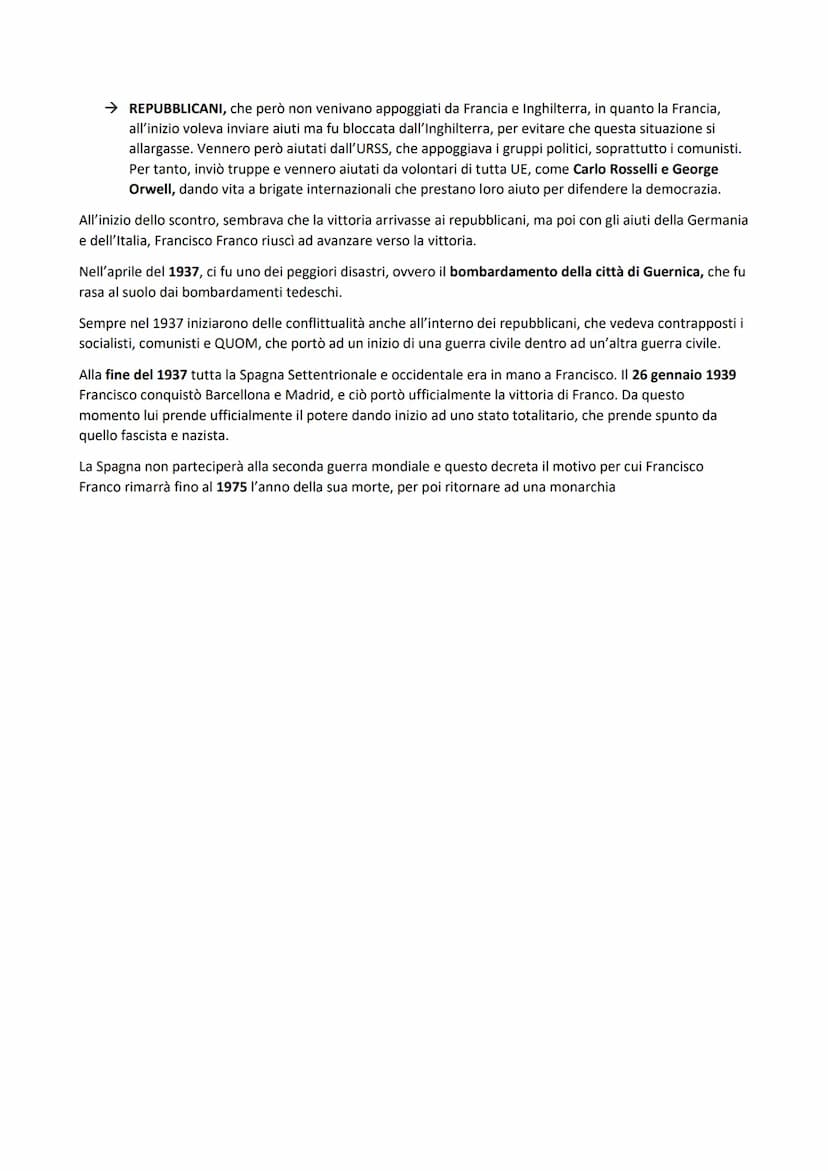GUERRA CIVILE SPAGNOLA 1936-39
La Spagna degli anni trenta è ancora fortemente arretrata dal punto di vista economico-sociale, sia per le
di