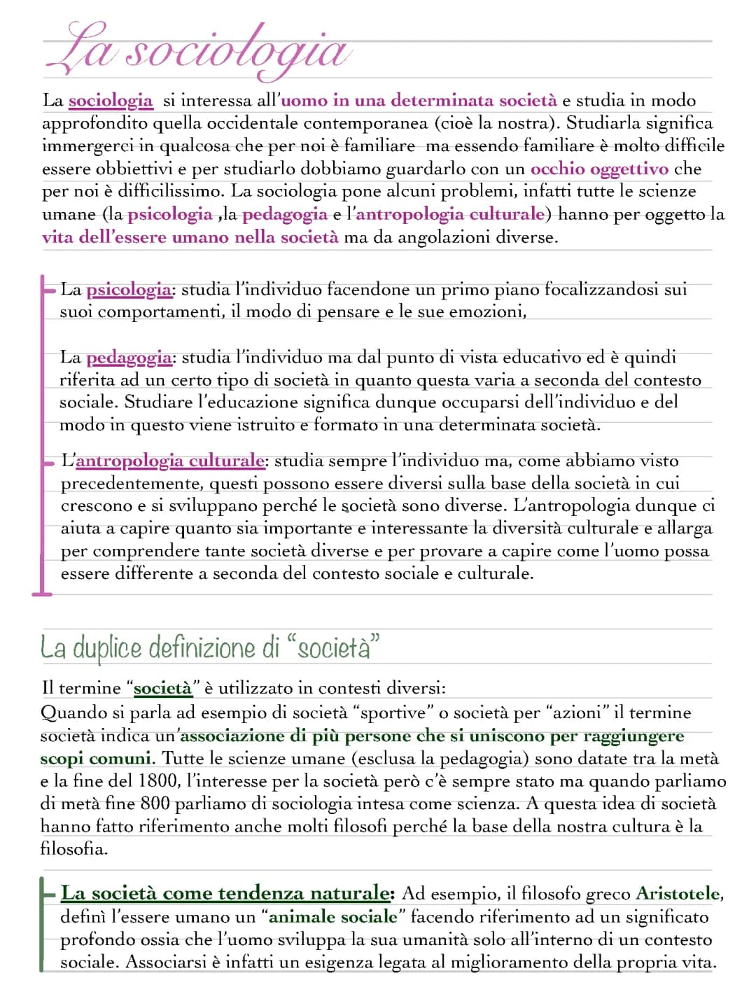 Appunti di Sociologia 