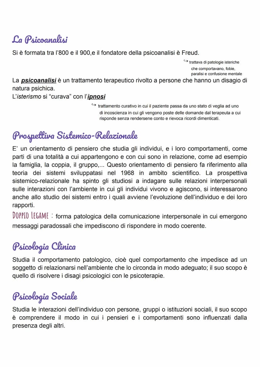 Psicologia
Comportamentismo
Nasce nel 1913 con Watson. Questa corrente di pensiero studia il comportamento,
cioè l'insieme delle risposte co