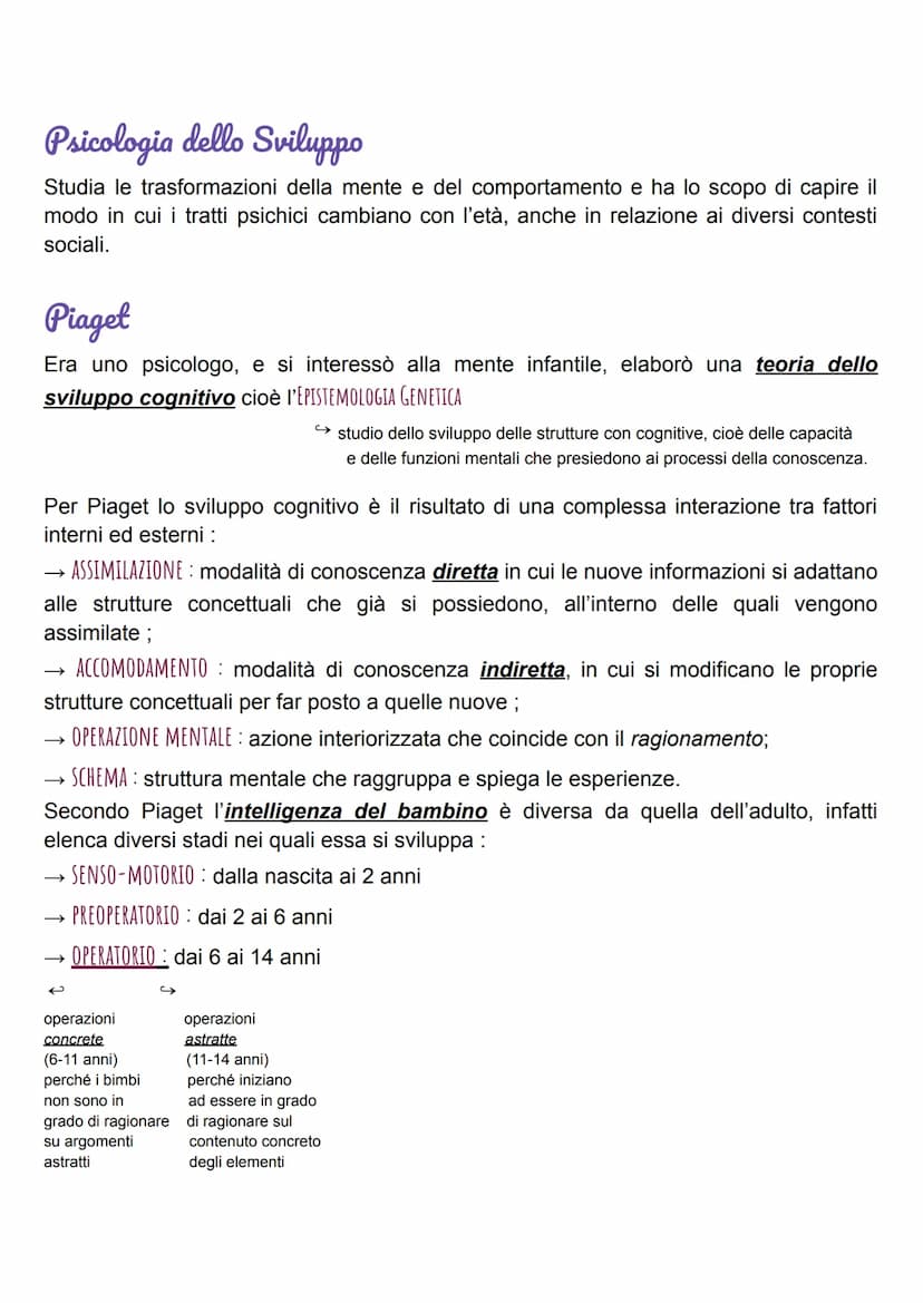 Psicologia
Comportamentismo
Nasce nel 1913 con Watson. Questa corrente di pensiero studia il comportamento,
cioè l'insieme delle risposte co