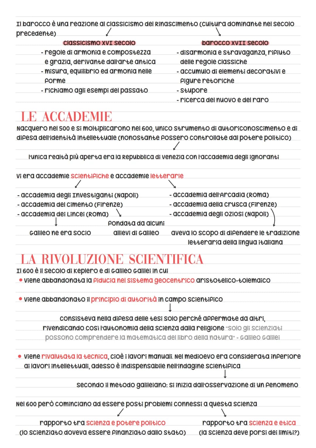 BAROCCO
Il 600 fu un secolo contraddittorio
✓
caccia alle steghe rivoluzione scientifica
contrasti all'interno della chiesa che portarono al