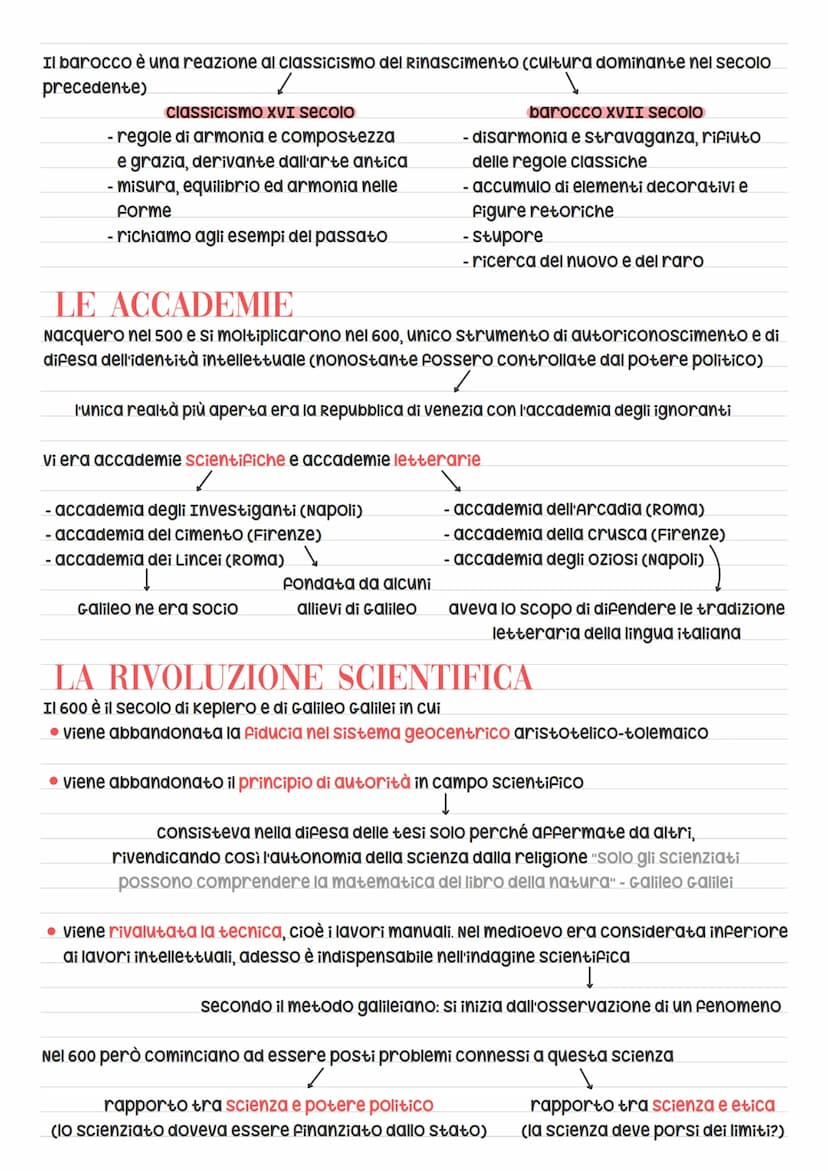 BAROCCO
Il 600 fu un secolo contraddittorio
✓
caccia alle steghe rivoluzione scientifica
contrasti all'interno della chiesa che portarono al