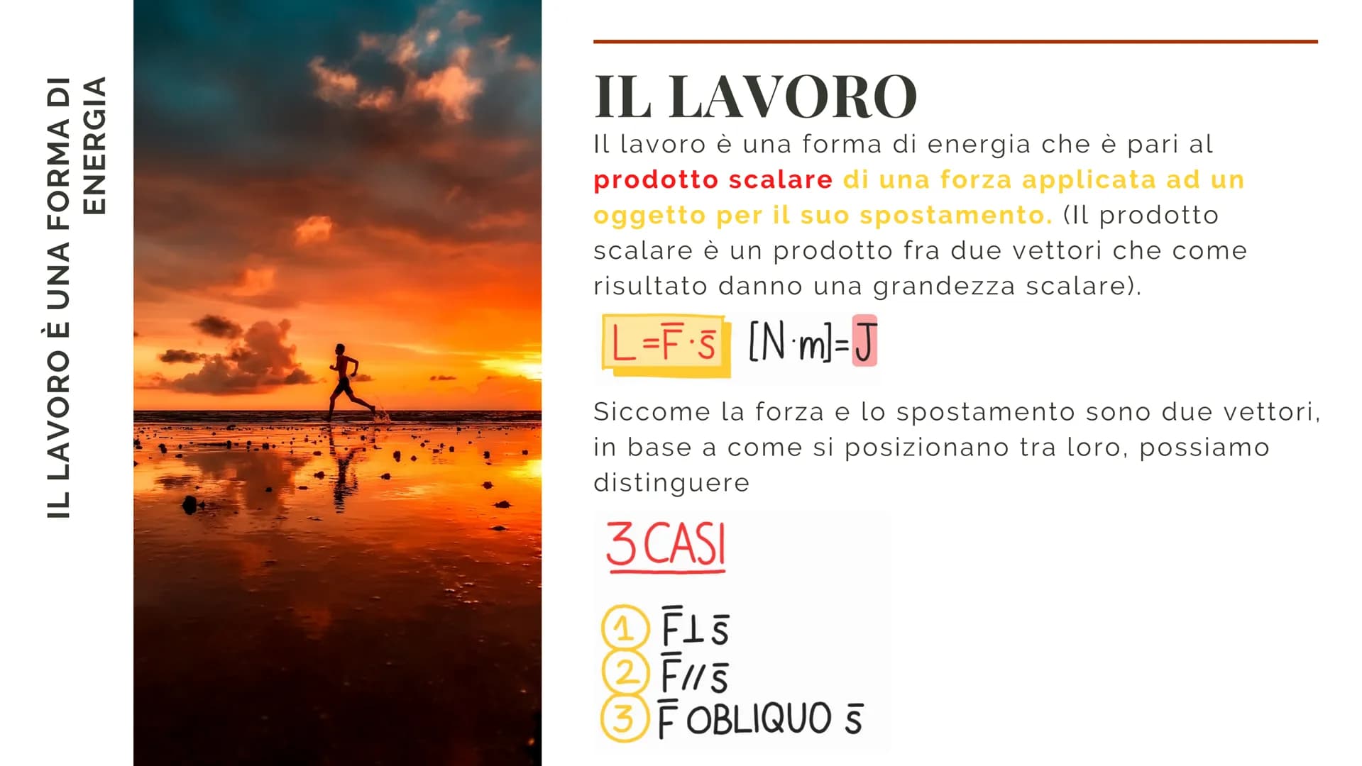 RAISSA CARPINE
IL LAVORO
IN FISICA
L'Energia è la capacità di un corpo di
compiere un Lavoro. L'ENERGIA
L'energia è la capacità di un corpo 